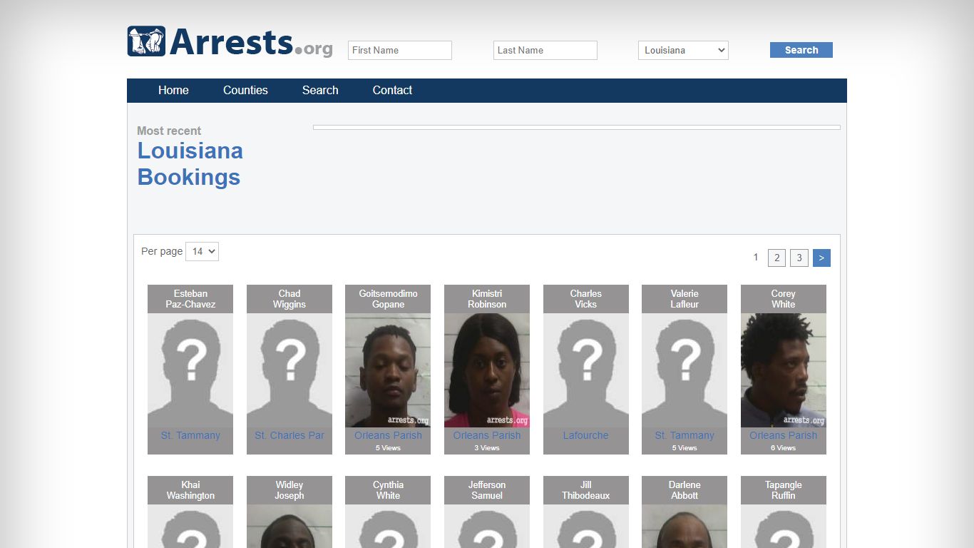 Louisiana Arrests and Inmate Search